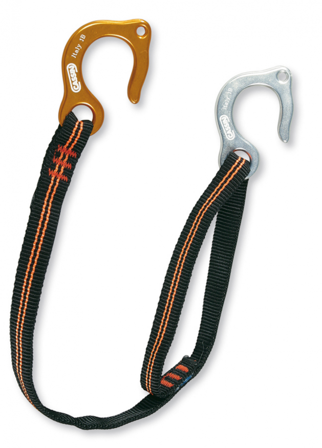 Крючья LUNACY double aluminium  fi-fi with webbing POLISHED GOLD