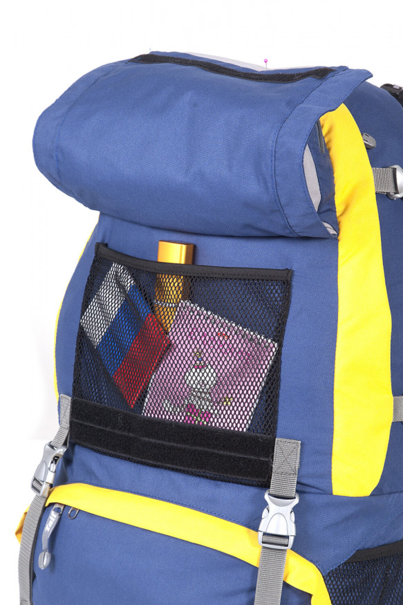 Рюкзак туристический Кайтур 2, синий-желтый, 65 л, ТАЙФ